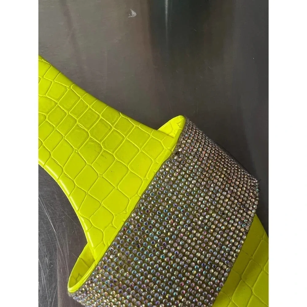 Cape Robbin Neon Rhinestone Sandals - Picture 4 of 7